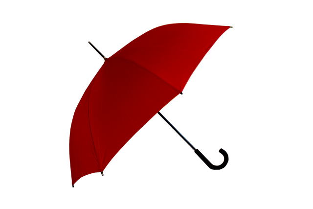 červený deštník